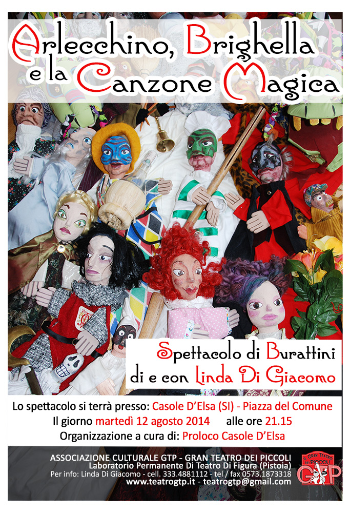 casole d'elsa siena 2 SPETTACOLI DI BURATTINI E MARIONETTE PER BAMBINI E FAMIGLIE A PISTOIA PRATO FIRENZE LUCCA PISA GROSSETO AREZZO SIENA TOSCANA LINDA DI GIACOMO GTP GRAN TEATRO DEI PICCOLI